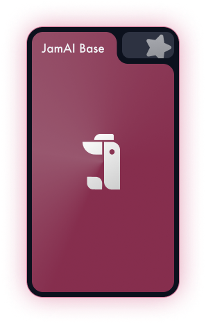jamai logo on mobile